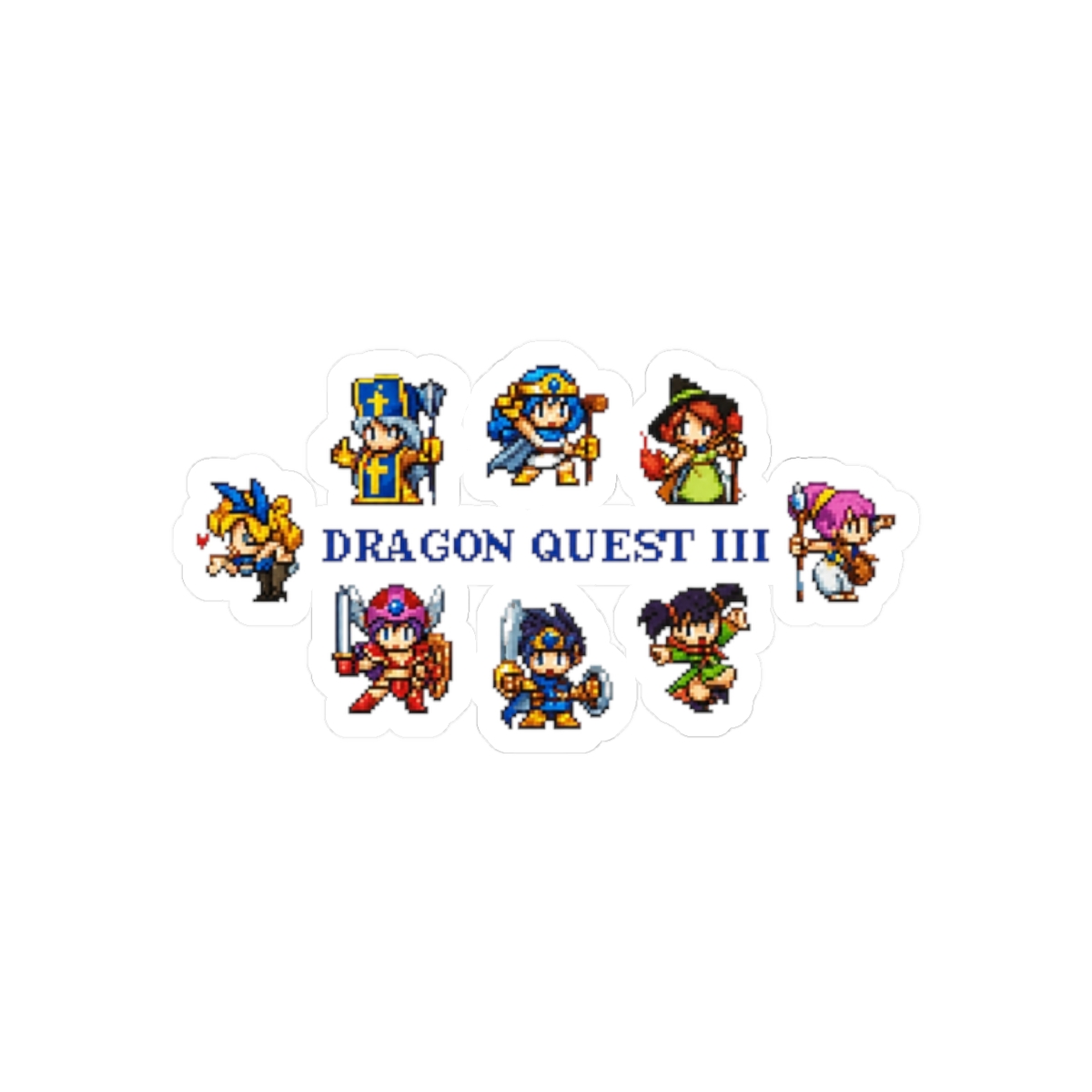 dragon quest III Sticker - alternate angle 3, merchandise