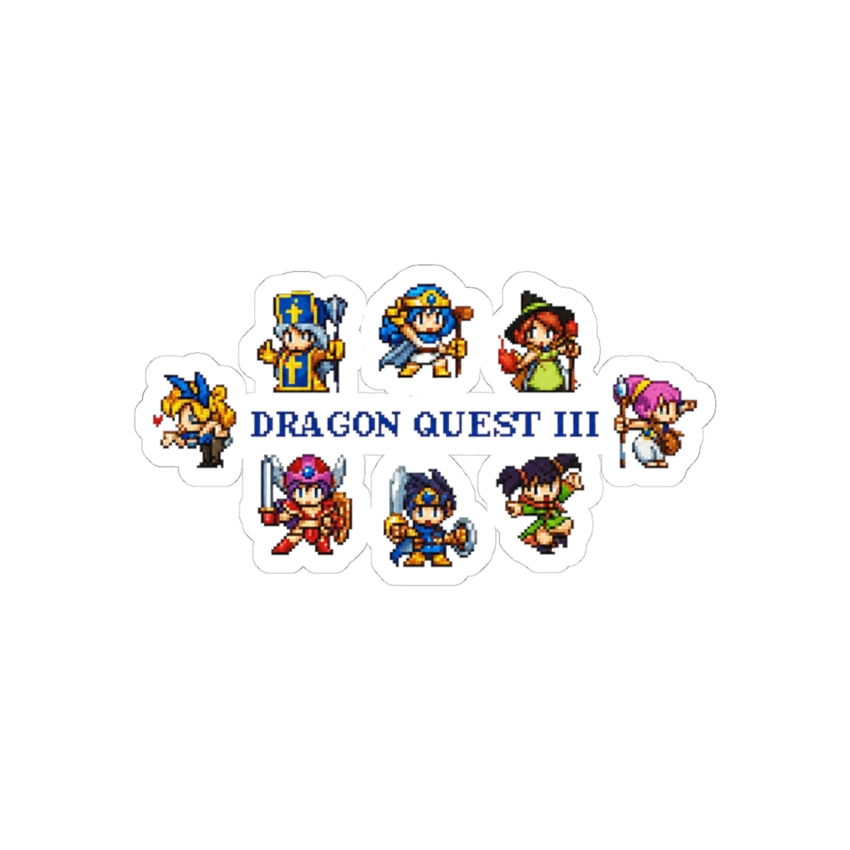 dragon quest III Sticker - alternate angle 1, merchandise