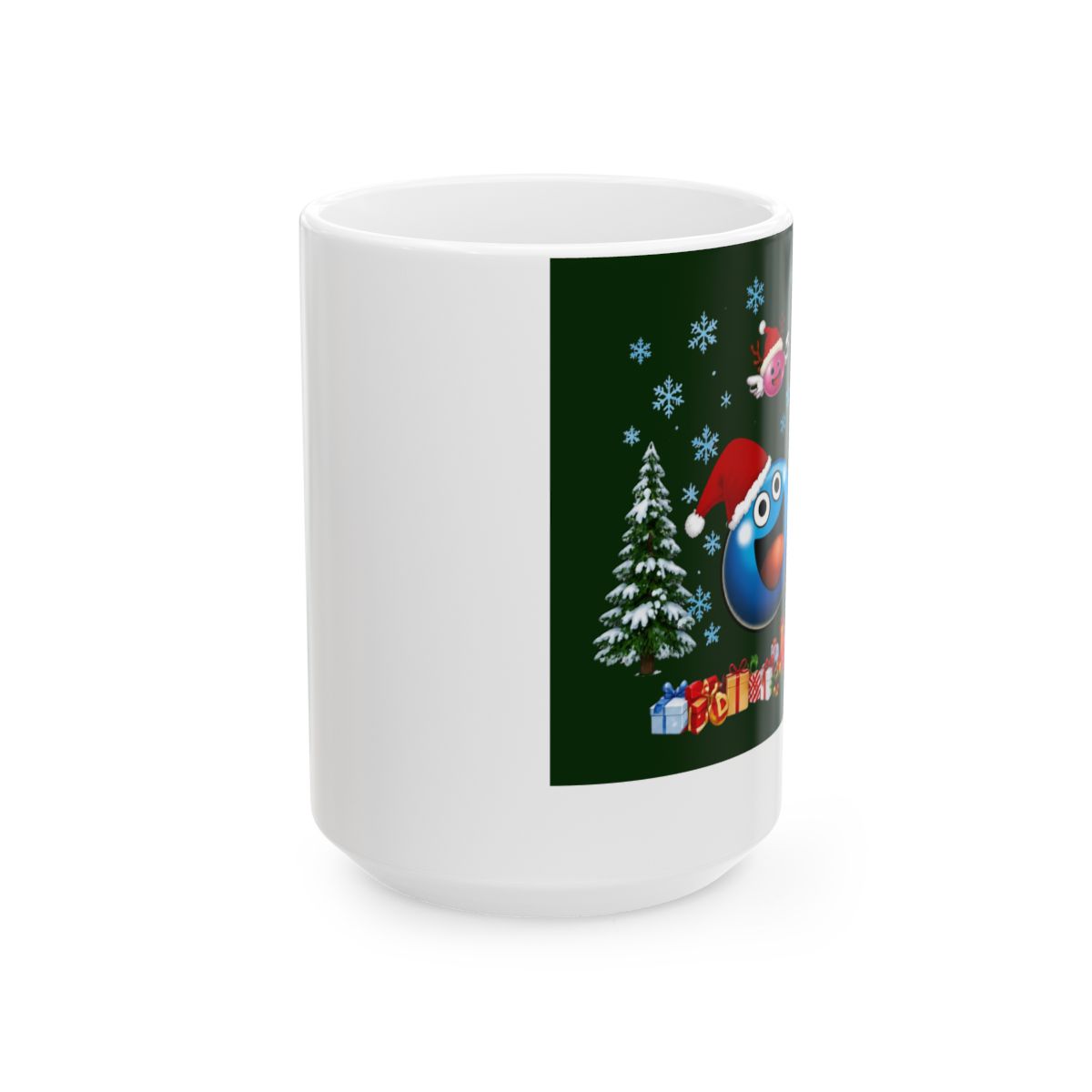 Dragon Quest Slime Christmas Mug, Gamer Gift - alternate angle 2, merchandise