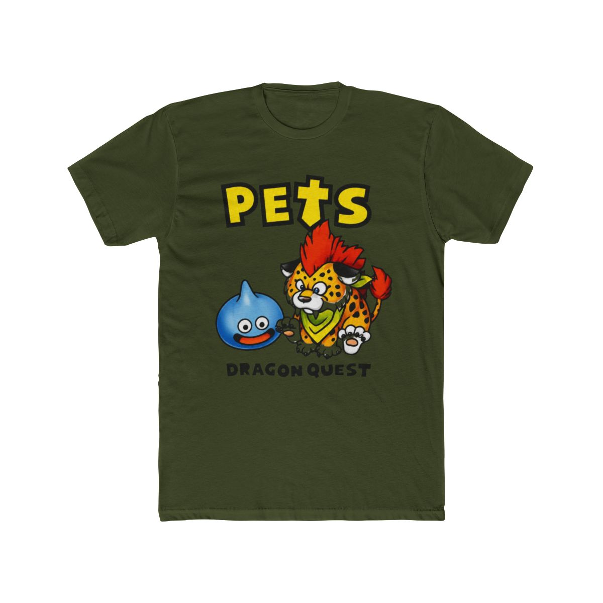 Dragon Quest Pets Slime and Great Sabrecat T Shirt - Dalatshirt Store Online Shopping in USA - alternate angle 4, merchandise
