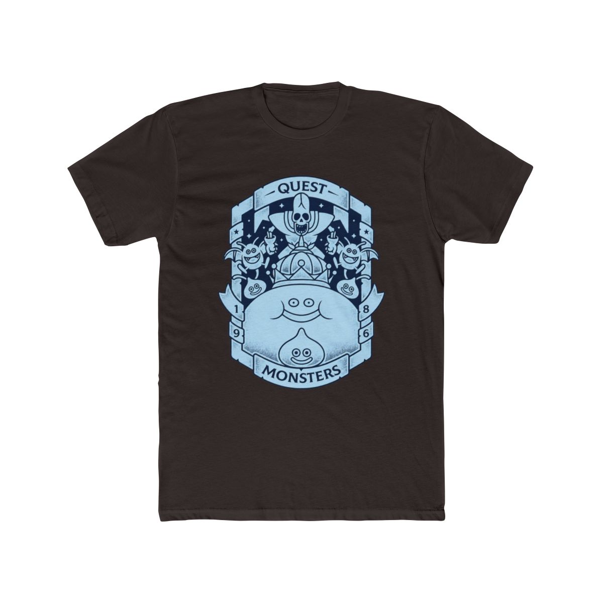 Quest Monsters T Shirt - Dragon Quest Gaming Tee - Slime - King Slime - Rpg Game Shirt - Jrpg Gamer Tee - alternate angle 2, merchandise