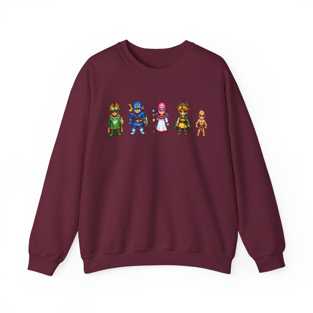Dragon Quest Crewneck T-Shirts - alternate angle 4, merchandise